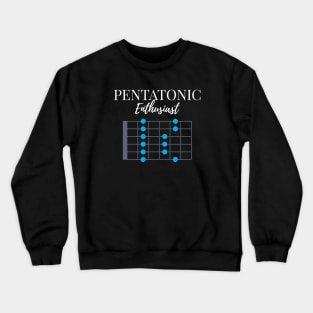 Pentatonic Scale Enthusiast Dark Theme Crewneck Sweatshirt